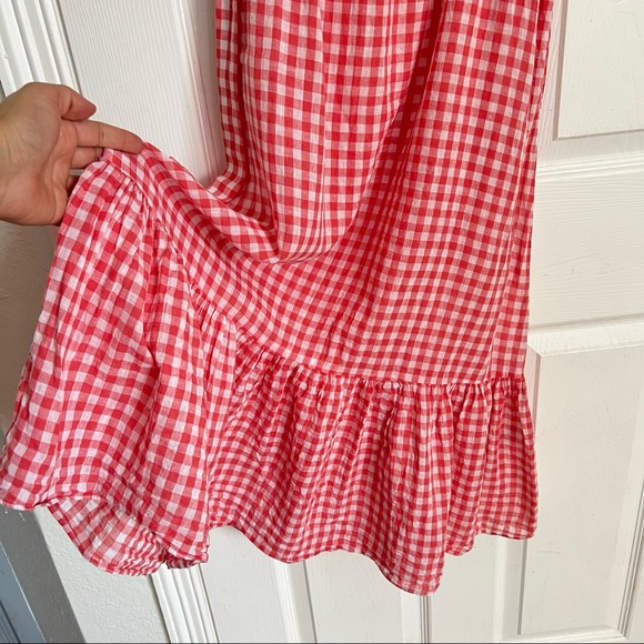 Donna Morgan | Short Sleeve Plaid Linen Midi Shirt Dress - Picture 6 of 10